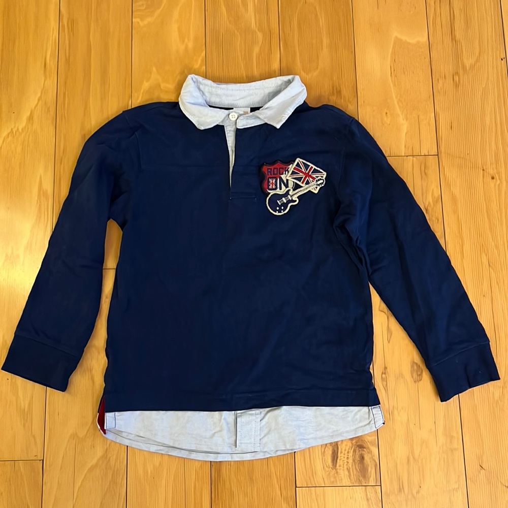 Boys Gymboree Long Sleeve Polo size 7 excellent condition